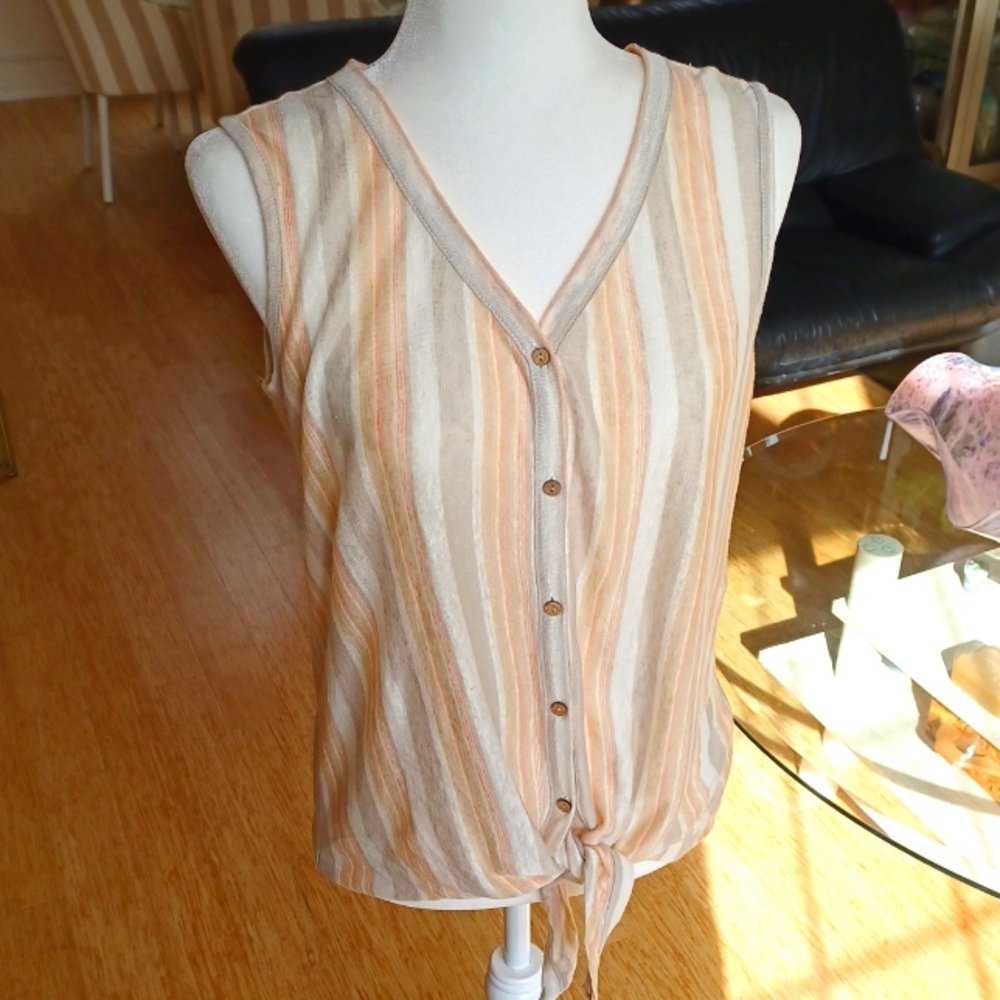 Rachel Zoe 100% Linen Top size Small